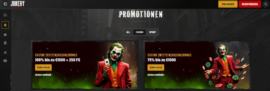 Jokery Casino Bonusangebote
